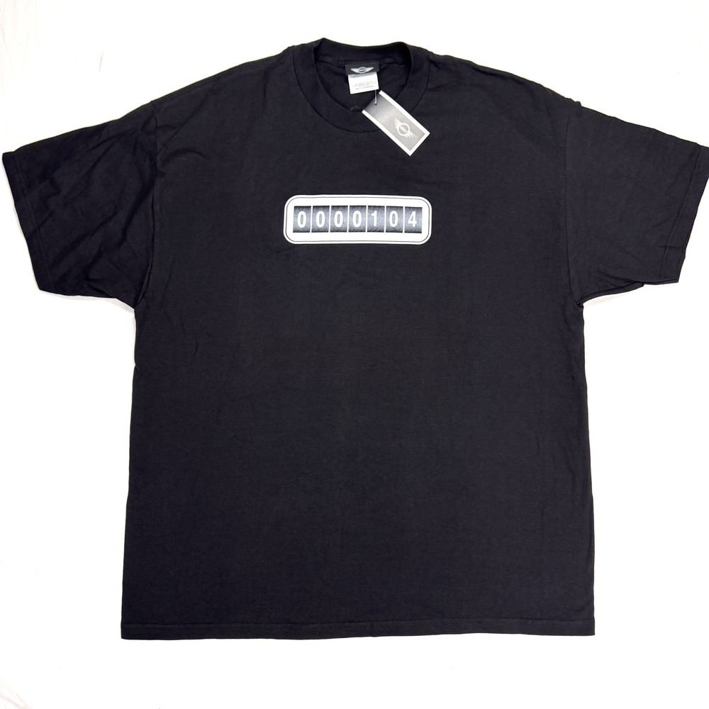 Vintage Mini Cooper Car T-Shirt 0000104 Mens XL Black Limited Edition New w/Flaw